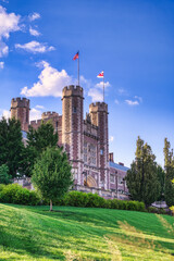 St. Louis, Missouri - 08.22.2021 - Brookings Hall on the Danforth Campus of Washington University in St. Louis.
