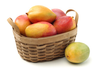 mangos on a white background