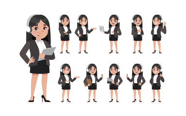 Obraz premium Call center and customer service character