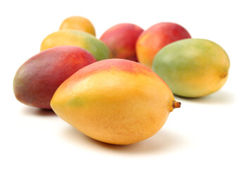 mangos on a white background