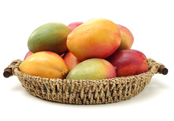 mangos on a white background