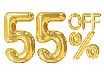 Sale number 55 percent off gold