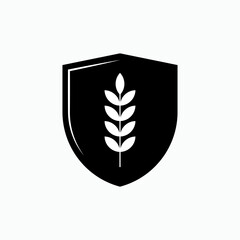 Food Security Icon. A Symbol of Mass Consumption Material Preparedness. Simple Symbol & Logo Template - Vector.
