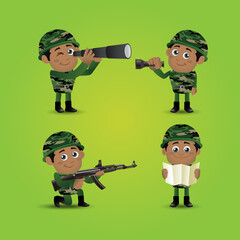 People Set - Profession - Army 