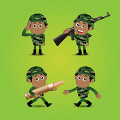 People Set - Profession - Army 