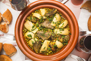 traditional delicious Moroccan Tagine