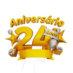 Aniverário de 24 anos brasil - 24 years anniversary brazil