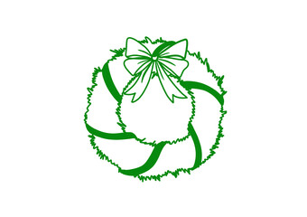 Green Christmas Wreath 