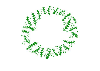 Green Christmas Wreath 