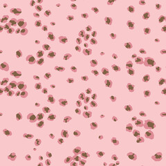 Abstract modern leopard seamless pattern. Animals trendy background. Color decorative vector stock illustration for print, card, postcard, fabric, textile. Modern ornament of stylized skin