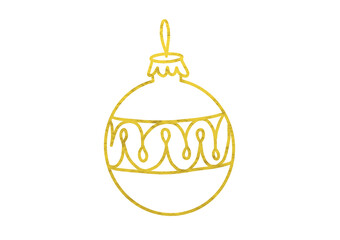 Golden Christmas Ball