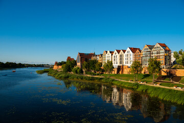 panorama of the city of malbork poland europe