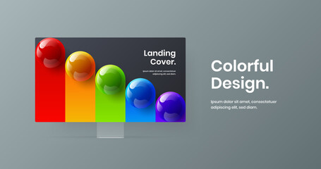 Abstract site vector design illustration. Simple display mockup web project concept.