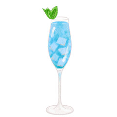 Watercolor cocktail.
