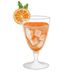 Watercolor cocktail.