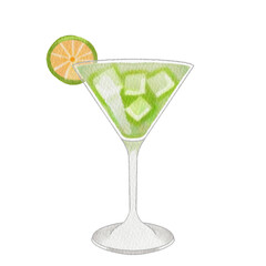 Watercolor cocktail.