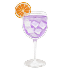 Watercolor cocktail.