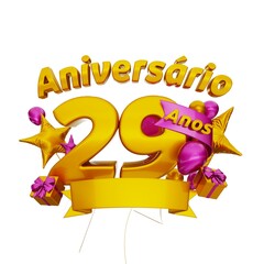 Aniverário de 29 anos brasil - 29 years anniversary brazil