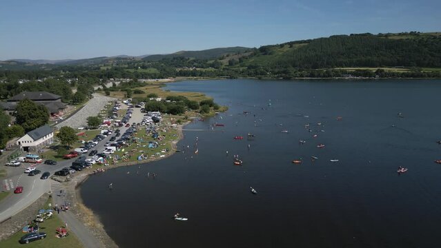 Lake Bala, North Wales on a sunny day in Summer
