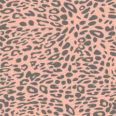 Abstract modern leopard seamless pattern. Animals trendy background. Color decorative vector stock illustration for print, card, postcard, fabric, textile. Modern ornament of stylized skin
