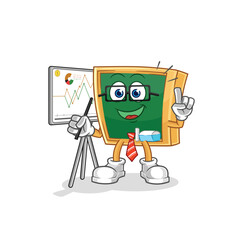 blackboard marketing character. cartoon mascot vector