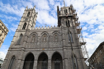 Fototapeta na wymiar Basilique Notre Dame in Montreal, Canada
