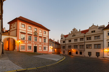 The Hradcany Square view in Prague City