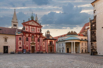The Prague Castle view in Prague City