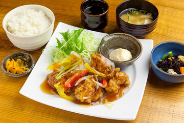 鶏南蛮定食