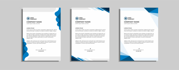 modern corporate letterhead template design