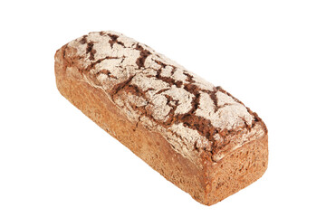 Bread on white background