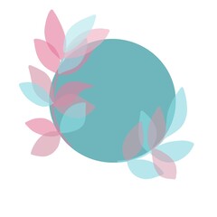 flower icon in delicate colors