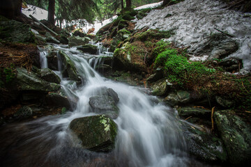 Walk along the water in the national park.
