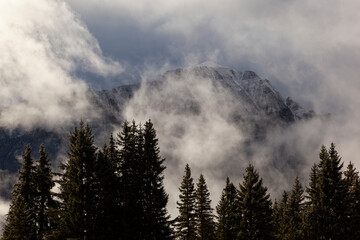 Foggy Mountains, Swiss Alps Grindelwald, Switzerland