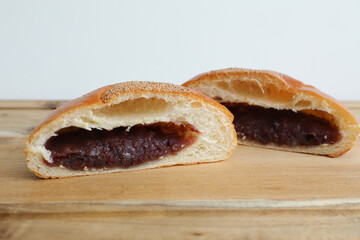 あんぱんの断面