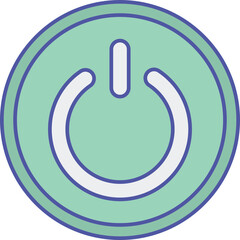 Power button Isolated Vector icon which can easily modify or edit

