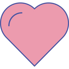 Heart Isolated Vector icon which can easily modify or edit


