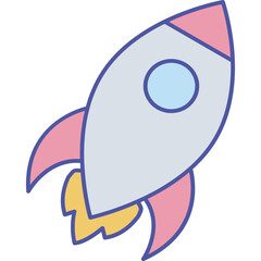 Rocket Isolated Vector icon which can easily modify or edit

