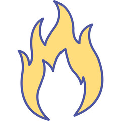 Fire Isolated Vector icon which can easily modify or edit


