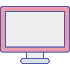 computer monitor Isolated Vector icon which can easily modify or edit

