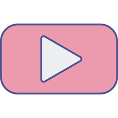 media Play Isolated Vector icon which can easily modify or edit