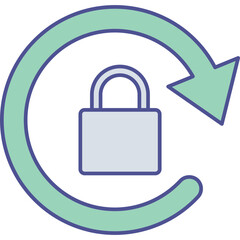 Lock rotation Isolated Vector icon which can easily modify or edit

