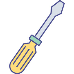 Screwdriver Isolated Vector icon which can easily modify or edit

