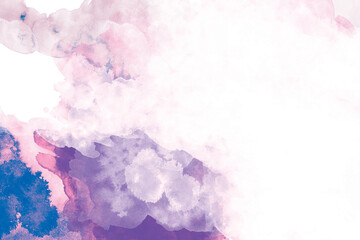 purple shades and white and purple watercolor background. textured illustration for grunge design, , retro templates, and vintage cards. Smooth pastel colors wet effect background.