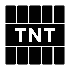 A pack of TNT explosive material flat vector icon for games and websites