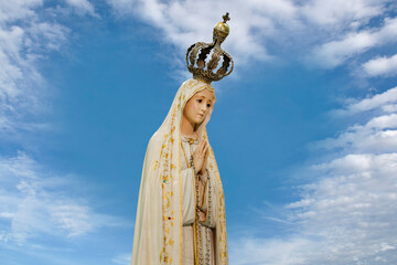 Statue of the image of Our Lady of Fatima