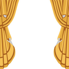 curtains and curtain gold color
