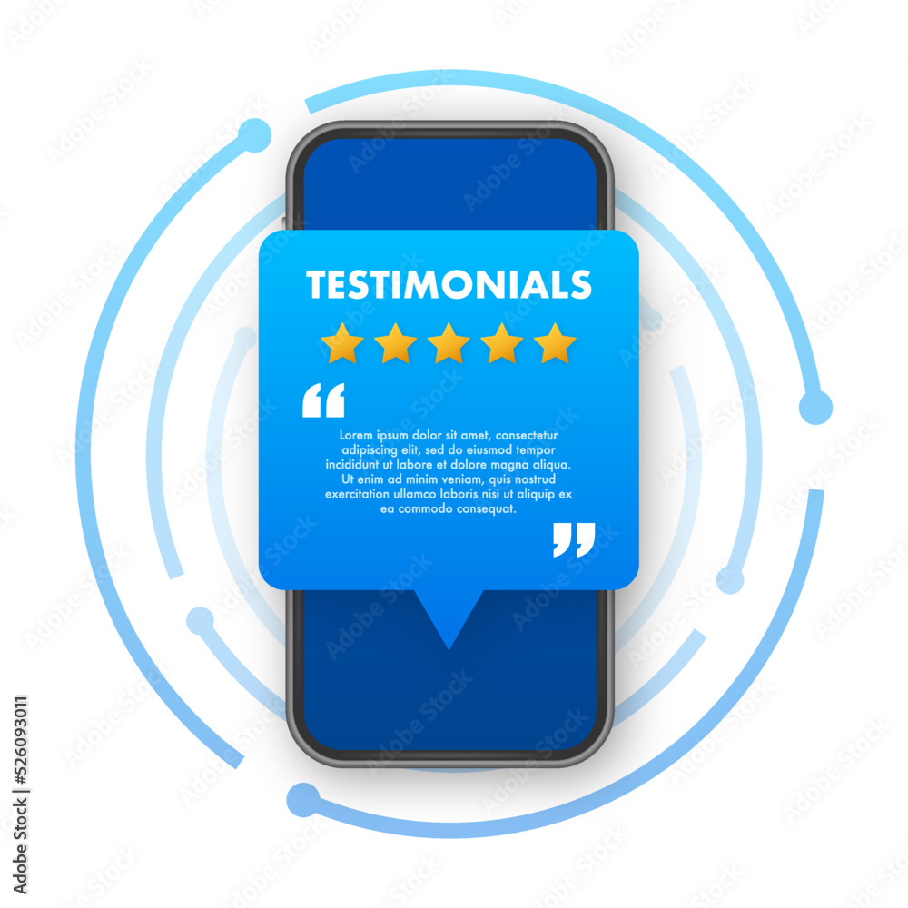 Canvas Prints Web testimonial icon design element. Vector illustration.