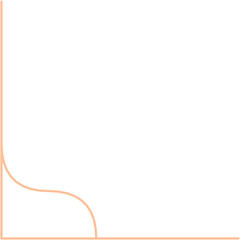 Fototapeta premium Aesthetic Border Corner Line