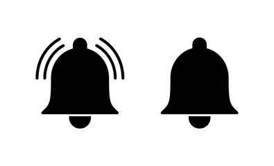 Bell icon vector. Notification sign and symbol for web site design